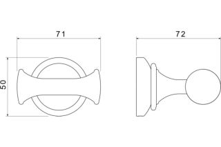 Крючок Aquatek Классик AQ4502CR хром