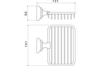 Мыльница Aquatek Классик AQ4533CR хром