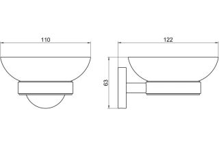 Мыльница Aquatek Бетта AQ4603CR хром