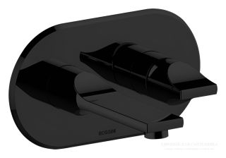 Встраиваемый смеситель для раковины Bossini Apice Z00549.073 чёрный матовый