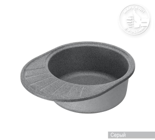 Мойка кухонная Акватон Чезана 57 см серый