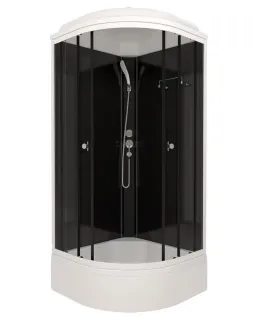 Душевая кабина Triton Топ Щ0000065702 90x90 см профиль чёрный стекло тонированное