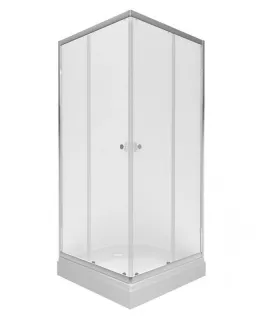 Душевой уголок Triton Вента-Хром-Вельвет Щ0000067981 90x90 см на поддоне профиль хром стекло матовое