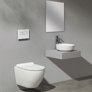 Унитаз CeramaLux 2197 подвесной с сиденьем Микролифт