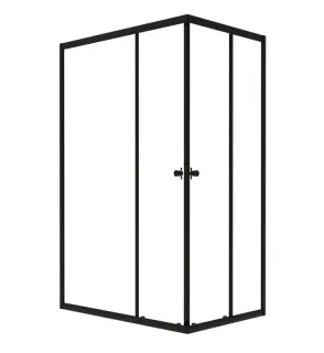 Душевой уголок Triton Вента Щ0000057858 100x80 см профиль чёрный стекло прозрачное