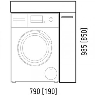 Раковина над стиральной машиной Stella Polar Корини 80см белый SP-00000518