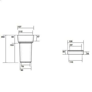 Патрубок для горизонтального слива Kerasan Retro 754801