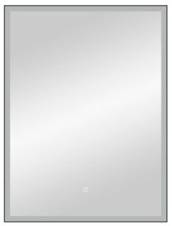 Зеркало с подсветкой Continent Frame Black ЗЛП1207 с сенсорным выключателем 50см чёрный