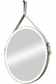 Зеркало с подсветкой Continent Millenium White ЗЛП1706 на ремне 80см белый