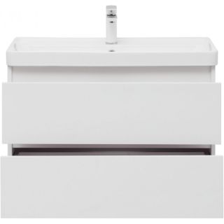 Тумба под раковину Aquanet Вега 308334 80 см белый глянец