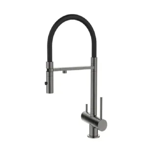 Смеситель для кухни DQ DA1462506Grey  графит черный