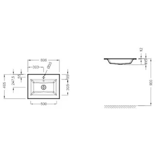 Раковина мебельная Jacob Delafon Vox EB2105-DD2 60 см серый глянцевый