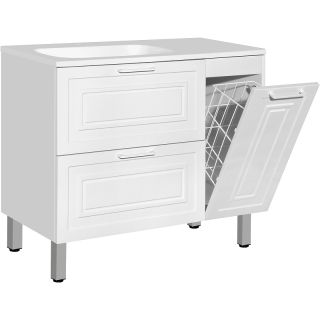 Тумба под раковину Style Line Альба левая 90 белый ЛС-000010052