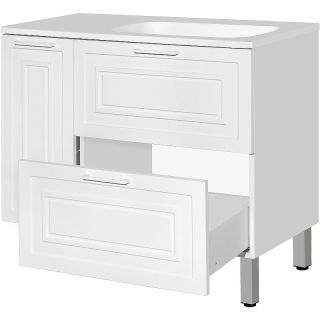 Тумба под раковину Style Line Альба правая 90 белый ЛС-000010054