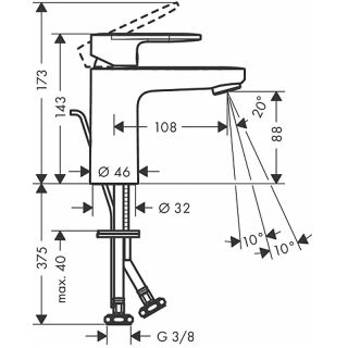 Смеситель Hansgrohe Vernis Blend 71580000 для раковины