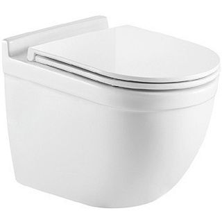 Унитаз CeramaLux 2198 подвесной с сиденьем Микролифт