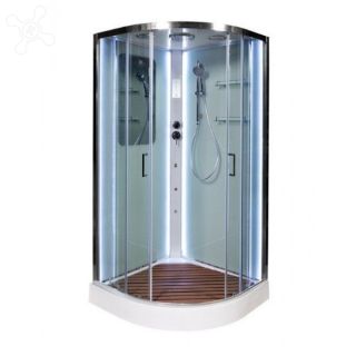 Душевая кабина Deto А01 с LED и гидромассажем 100х100х220 см
