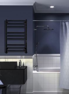 Полотенцесушитель электрический Indigo Brace Lux LCBLE80-50BRRt 80x50 см чёрный муар