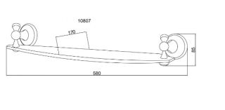 Полка Boheme Provanse бронза 10807
