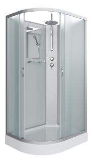 Душевая кабина Niagara NG-3312-14RBKT 120x80см серебро/матовое