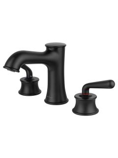 Смеситель для раковины на 3 отверстия Wonzon & Woghand Steam WW-88159008-MB чёрный матовый