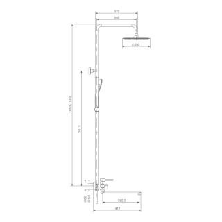 Душевая стойка Prohanss P31.24.05 сатин