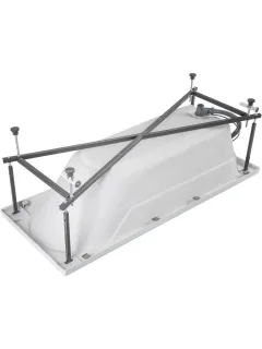 Акриловая ванна Aquanet West 347901 160x70 см с каркасом с боковой и фронтальной панелями