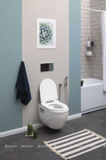 Унитаз подвесной Aquanet Rimless Glide-W CL-11042 210772 белый