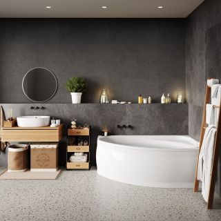 Акриловая ванна VagnerPlast Hapi VPBA170HAP3PX-04 правая 170x110см белый