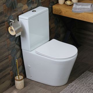 Унитаз-компакт Melana MLN-310307 безободковый белый