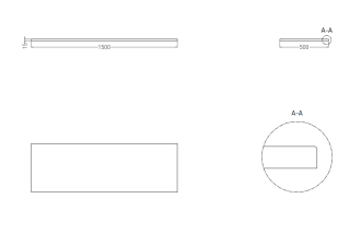 Столешница Salini Costa S-Stone 200124MRF 150x50см RAL