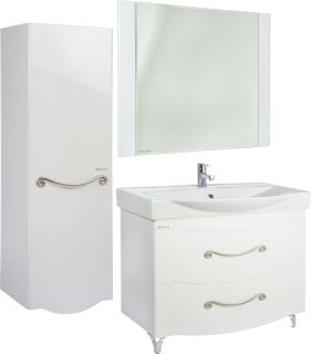 Зеркало Bellezza Сесилия 105см белый 00000007089