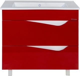 Тумба под раковину Bellezza Эйфория 85см красный 00000010225