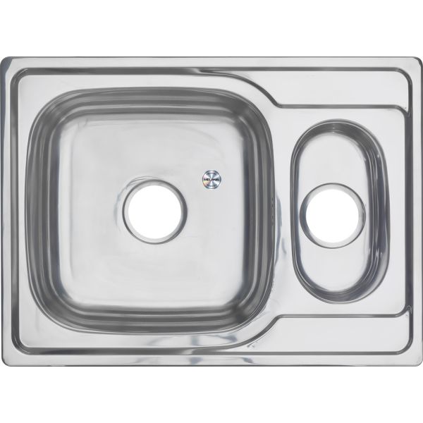 Мойка 6950S U Melana 0,6/160 хром с сифоном (227S t *10)