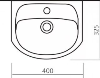 Мебельная раковина Sanita Манго 40 см белый