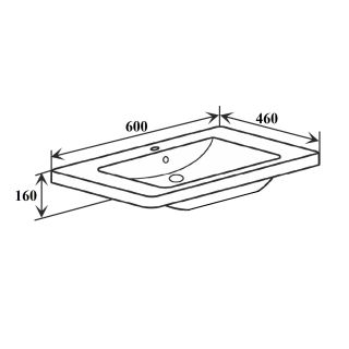 Умывальник Runo мебельный Никсон 60 (00-00001390)