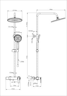 Душевая стойка Wonzon & Woghand WW-B3517-MW белый матовый
