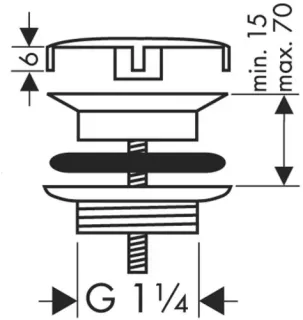 Слив для раковины Hansgrohe 50001990 золото
