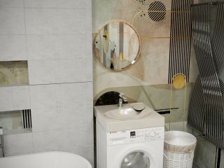 Раковина над стиральной машиной Stella Polar Миро 60см бежевый SP-00000700