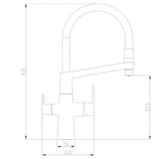 Смеситель для кухни ZORG Steel Hammer SH 818-8 SATIN