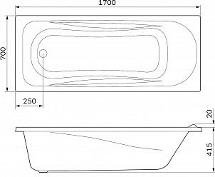 Экран Am.pm Sense New W76A-150-070W-P 150 см