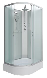 Душевая кабина Niagara NG-33974-14RBKT 90x70см серебро/матовое