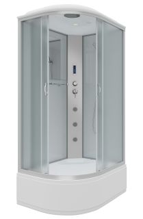 Душевая кабина Niagara NG-2310-14RF с гидромассажем 120x80см серебро/матовое