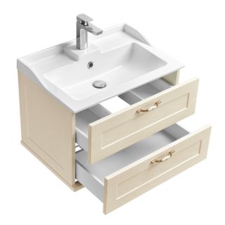 Тумба под раковину Акватон Леон 65см дуб бежевый 1A187001LBPR0