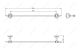 Полотенцедержатель Melana MLN-820001 хром/золото