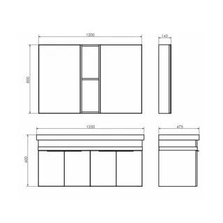 Тумба с раковиной Comforty Дуэт 00-00017178 125 см дуб тёмно-коричневый