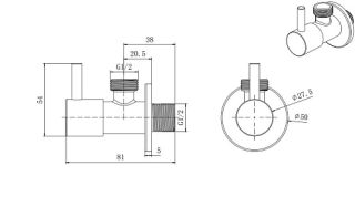 Шланговое подсоединение Aquatek AQ2450BGM оружейная сталь