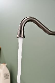 Смеситель для кухни Paulmark Retro Re213226-GM воронёная сталь