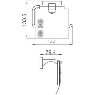 Держатель для туалетной бумаги Gappo G0703 хром
