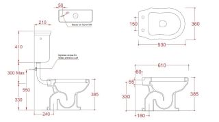 Бачок для унитаз Artceram Hermitage HEC005 01 00 белый